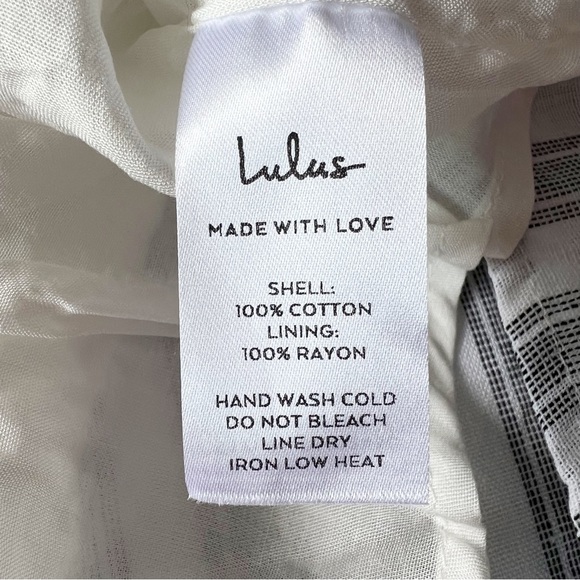 Lulus Nelson Black & White Striped Dress | SMALL NWT - Picture 7 of 9